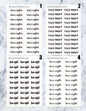 Load image into Gallery viewer, Taco Night | Script Stickers
