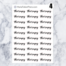 Load image into Gallery viewer, Therapy | Script Stickers
