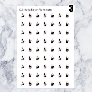 TV | Script Stickers