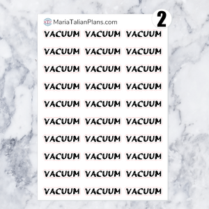 Vacuum | Script Stickers