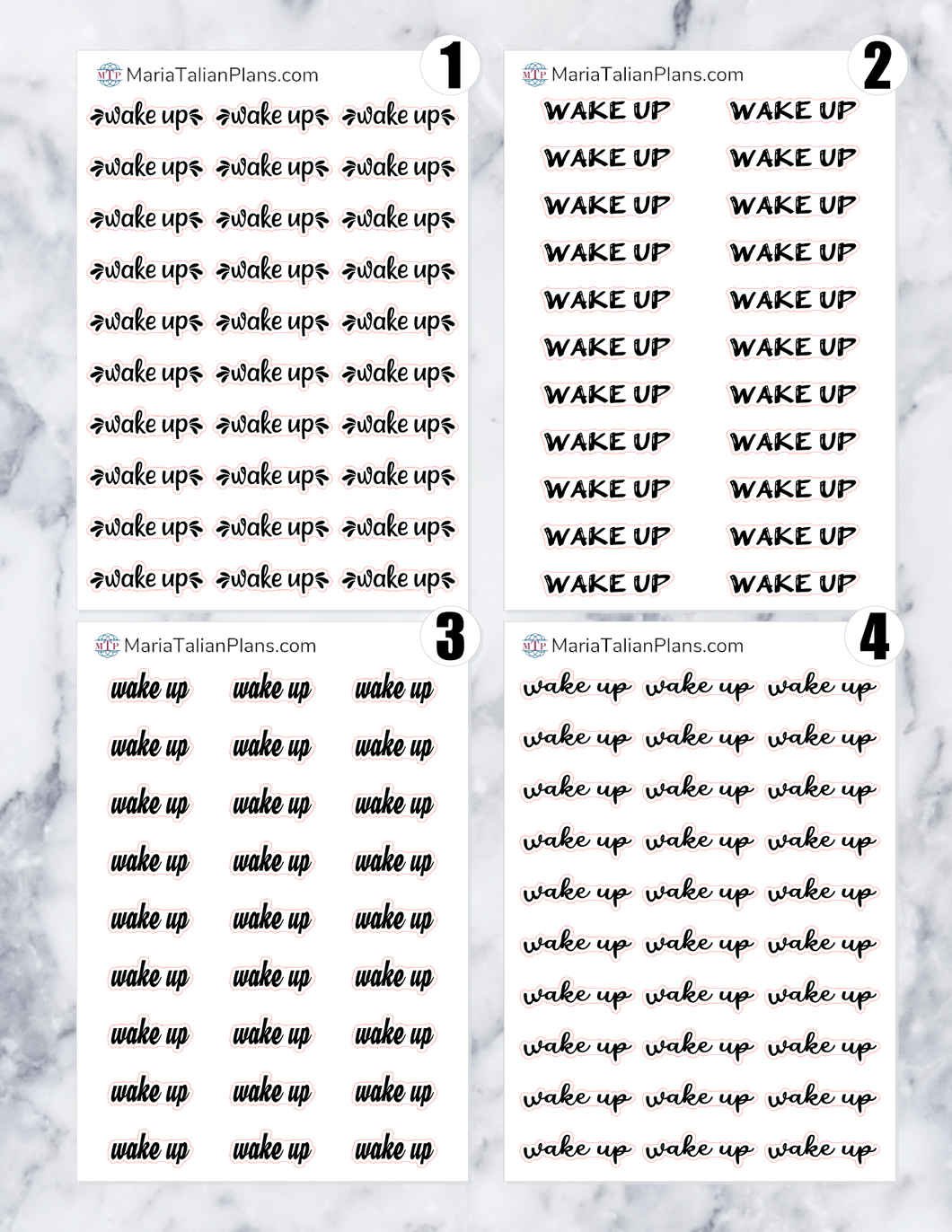 Wake Up | Script Stickers