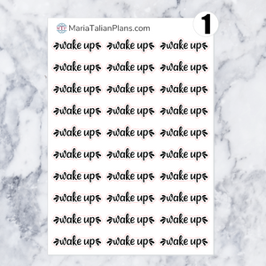 Wake Up | Script Stickers