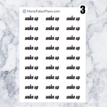 Load image into Gallery viewer, Wake Up | Script Stickers
