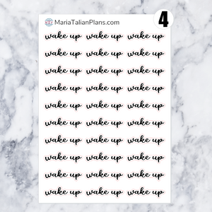 Wake Up | Script Stickers