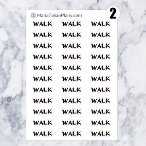 Walk | Script Stickers