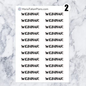 Webinar | Script Stickers