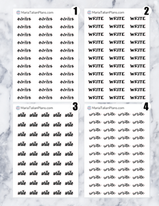 Write | Script Stickers