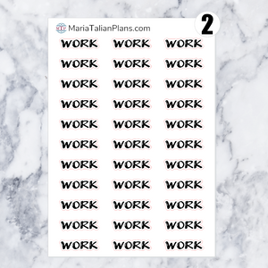 Work | Script Stickers