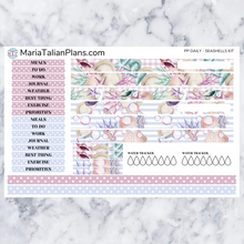 Load image into Gallery viewer, Passion Planner Daily Sticker Kit - Seashells
