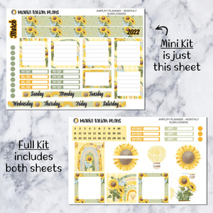 Amplify Planner Monthly kit - Sunflowers
