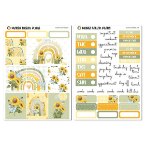 Vertical Weekly Kit - Sunflowers