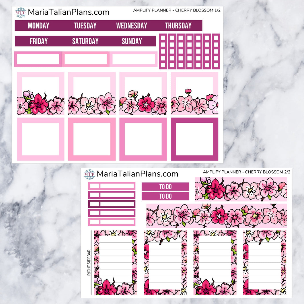 Amplify Planner Vertical Weekly kit - Cherry Blossom