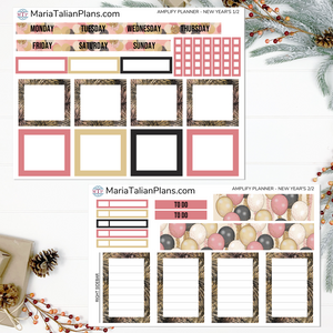 Amplify Planner Vertical Weekly kit - New Year's