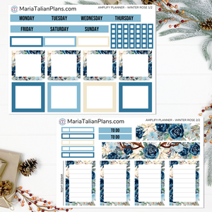 Amplify Planner Vertical Weekly kit - Winter Rose