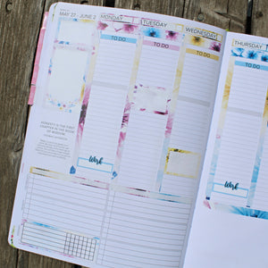 Passion Planner Weekly Sticker Kit - Faded Florals