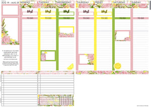 Passion Planner Weekly Sticker Kit - Pink Lemonade
