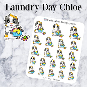 Laundry Day Chloe | Guinea Pig Stickers