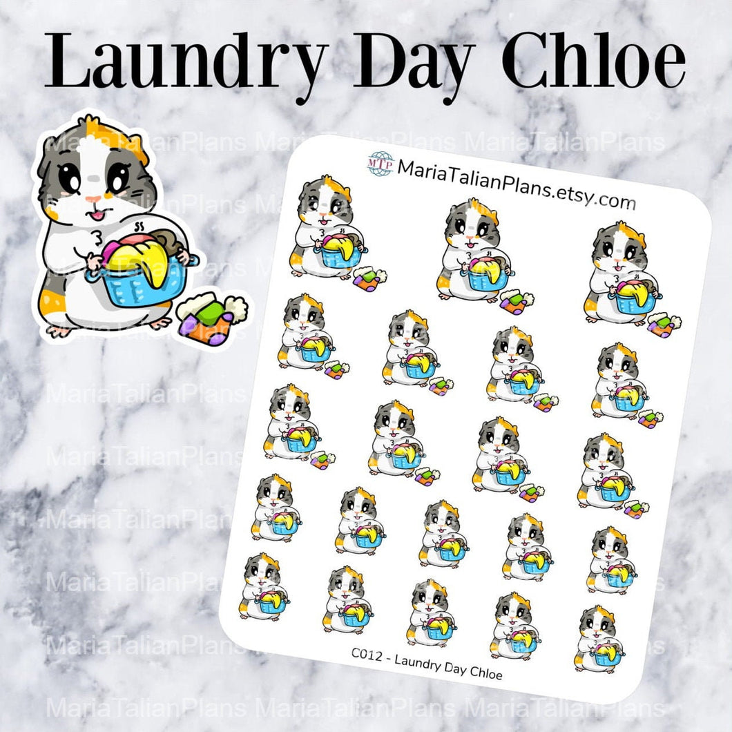 Laundry Day Chloe | Guinea Pig Stickers