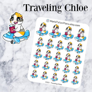 Traveling Chloe | Guinea Pig Stickers