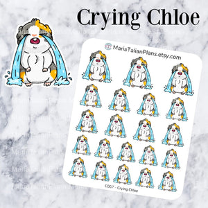 Crying Chloe | Guinea Pig Stickers