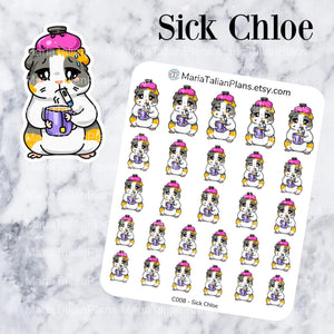 Sick Chloe | Guinea Pig Stickers