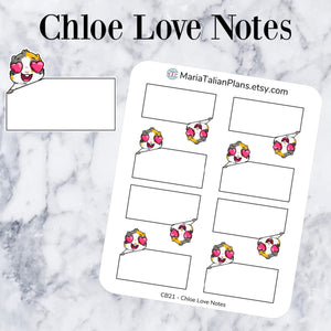 Chloe Love Notes | Guinea Pig Stickers