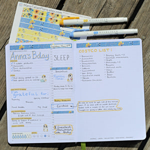 Passion Planner Daily Stickers - Summer Floral Headers