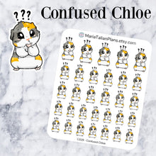 Load image into Gallery viewer, Confused Chloe | Guinea Pig Stickers
