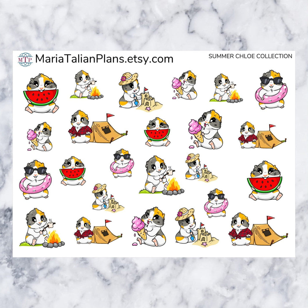 Summer Chloe Collection | Guinea Pig Stickers
