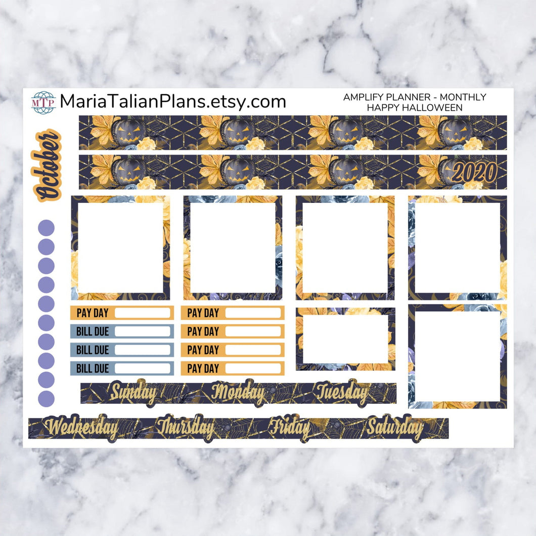 Amplify Planner Monthly kit - Happy Halloween