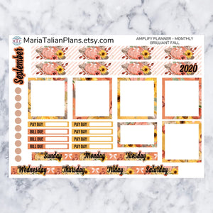 Amplify Planner Monthly kit - Brilliant Fall