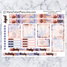 Load image into Gallery viewer, Amplify Planner Monthly kit - Peach Floral
