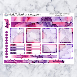 Amplify Planner Monthly kit - Crushed Berry