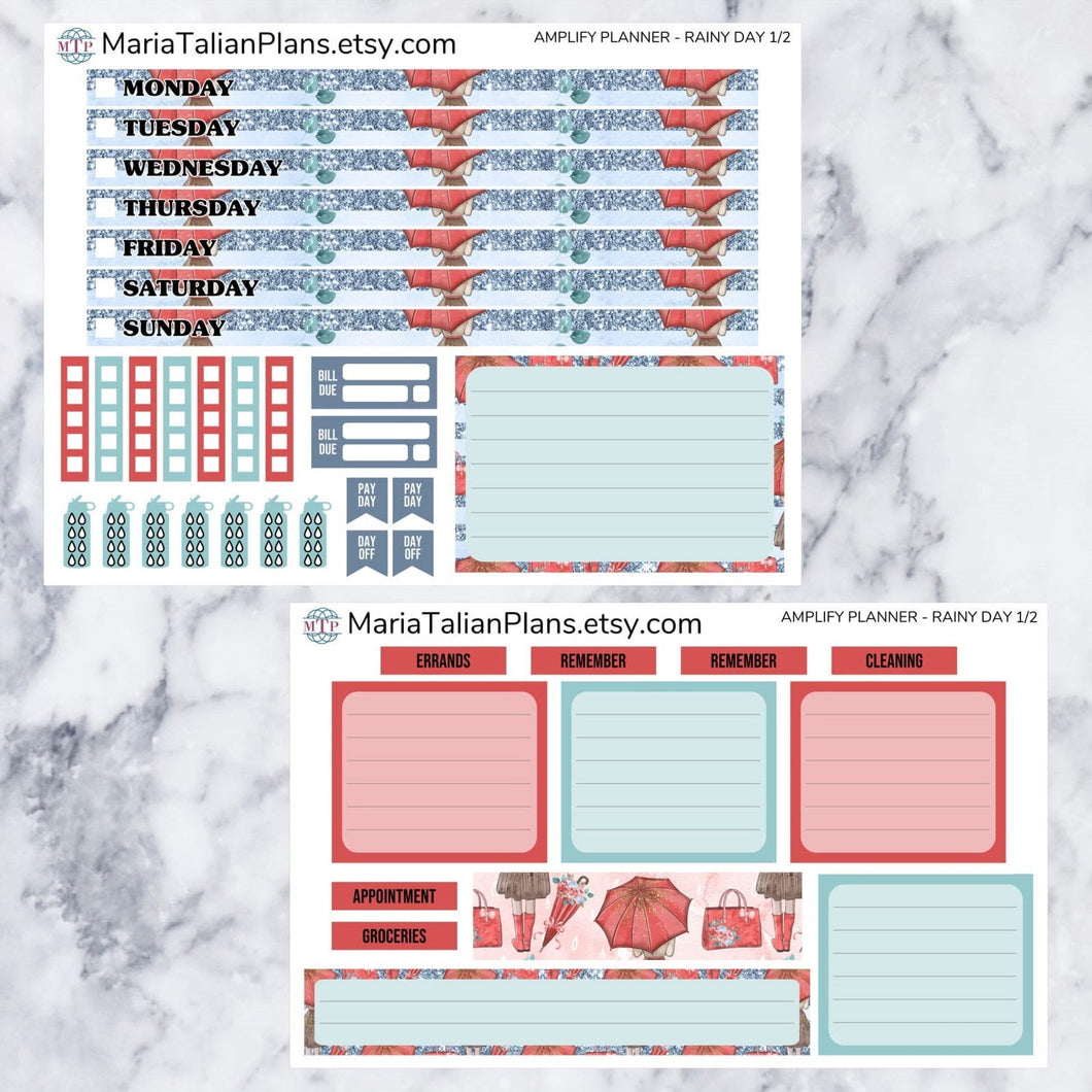 Amplify Planner Weekly kit - Rainy Day