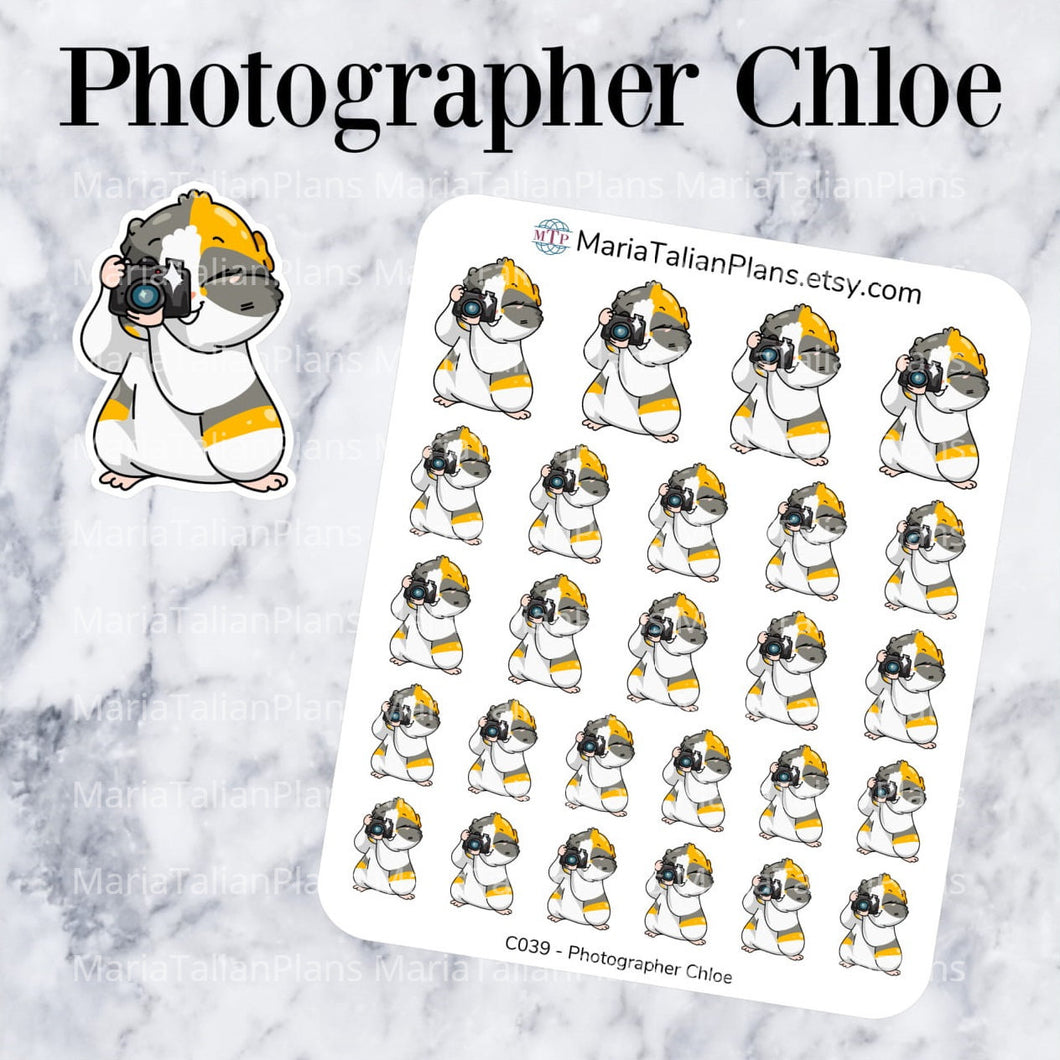Photographer Chloe | Guinea Pig Stickers