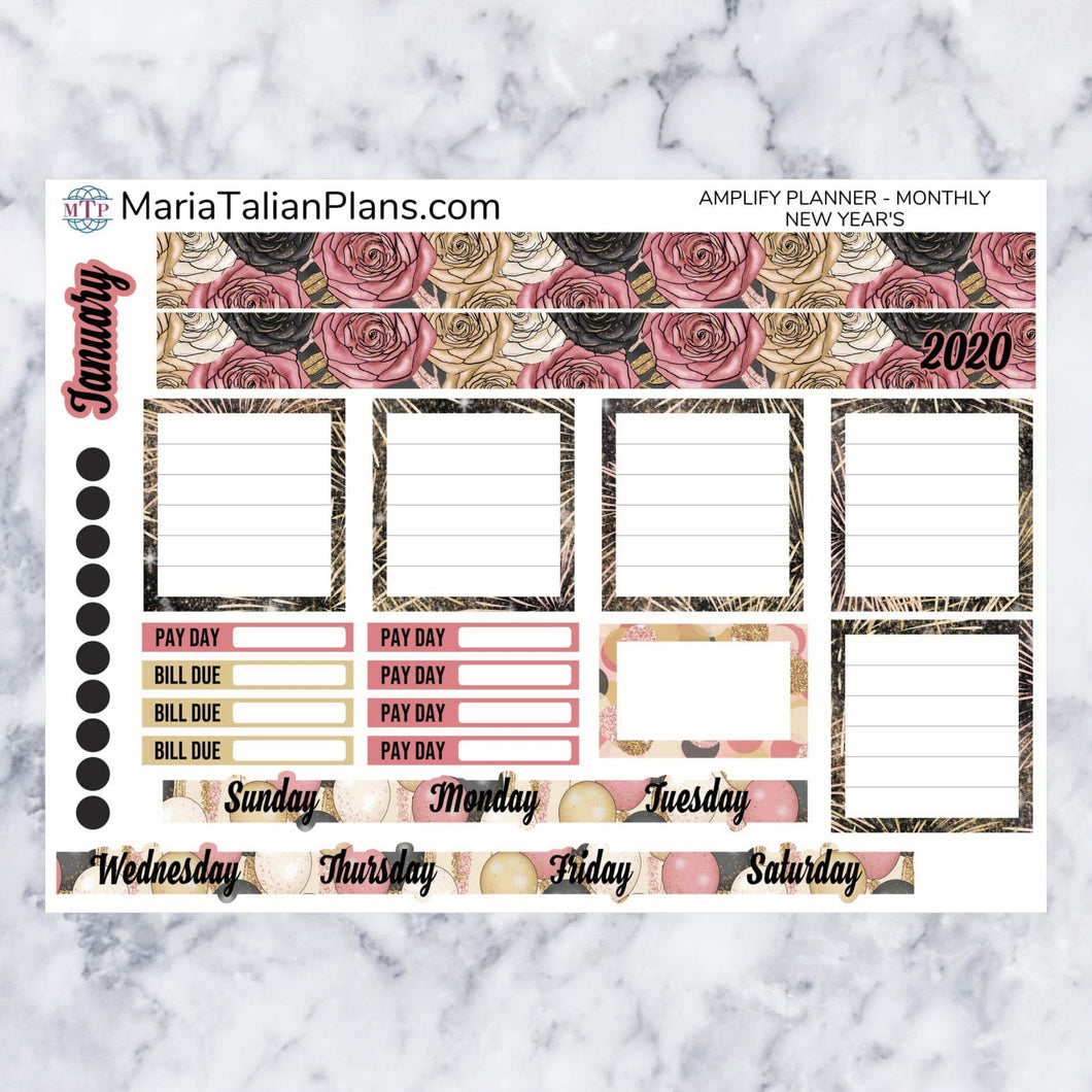 Amplify Planner Monthly kit - New Year's