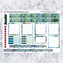 Load image into Gallery viewer, Amplify Planner Monthly kit - Woodland Winter
