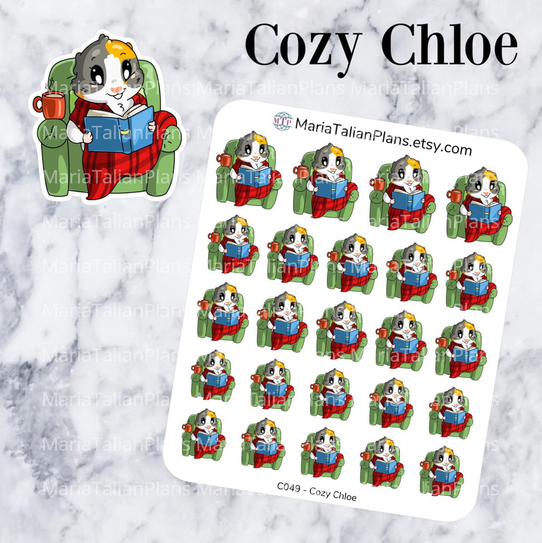 Cozy Chloe | Guinea Pig Stickers