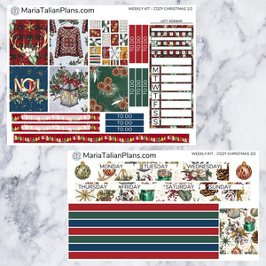 Passion Planner Weekly Sticker Kit - Cozy Christmas