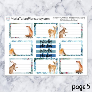 Amplify Planner Daily kit - Woodland Winter