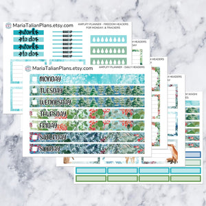 Amplify Planner Daily kit - Woodland Winter