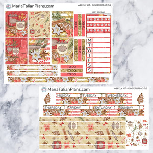 Passion Planner Weekly Sticker Kit - Gingerbread