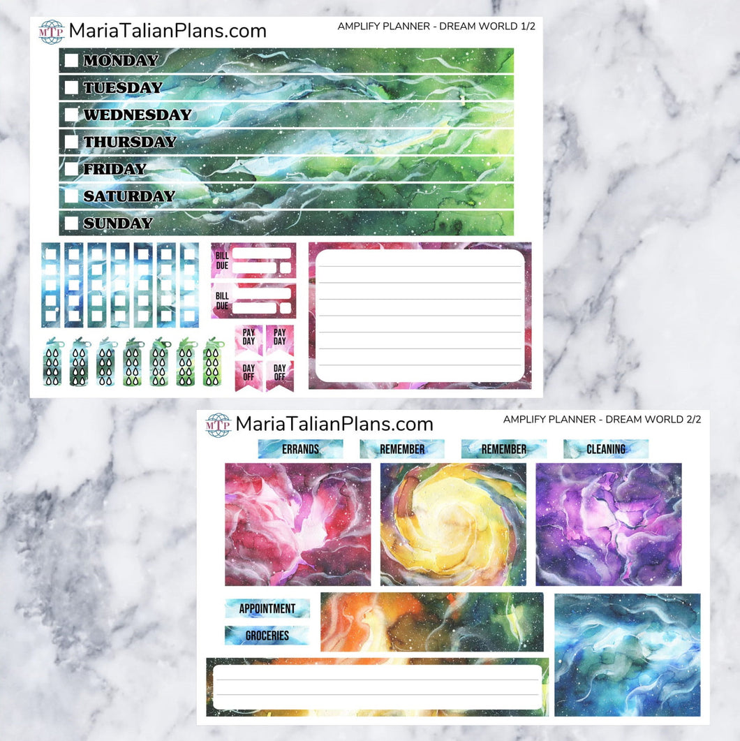 Amplify Planner Weekly kit - Dream World | Planner Stickers