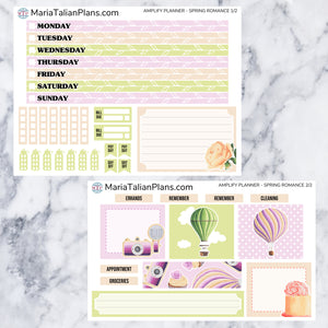 Amplify Planner Weekly kit - Spring Romance | Planner Stickers