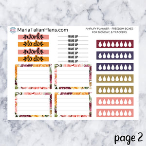Amplify Planner Daily kit - Floral