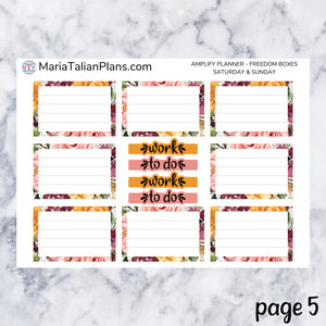 Amplify Planner Daily kit - Floral