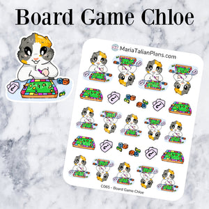 Board Game Chloe | Guinea Pig Stickers | Decorative Stickers