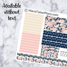 Load image into Gallery viewer, Passion Planner Daily Sticker Kit - Navy Blossom
