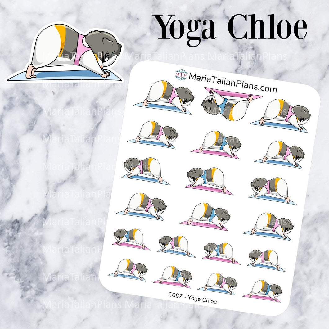 Yoga Chloe | Guinea Pig Stickers | Decorative Stickers