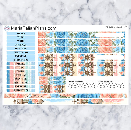 Passion Planner Daily Sticker Kit - Lake Life